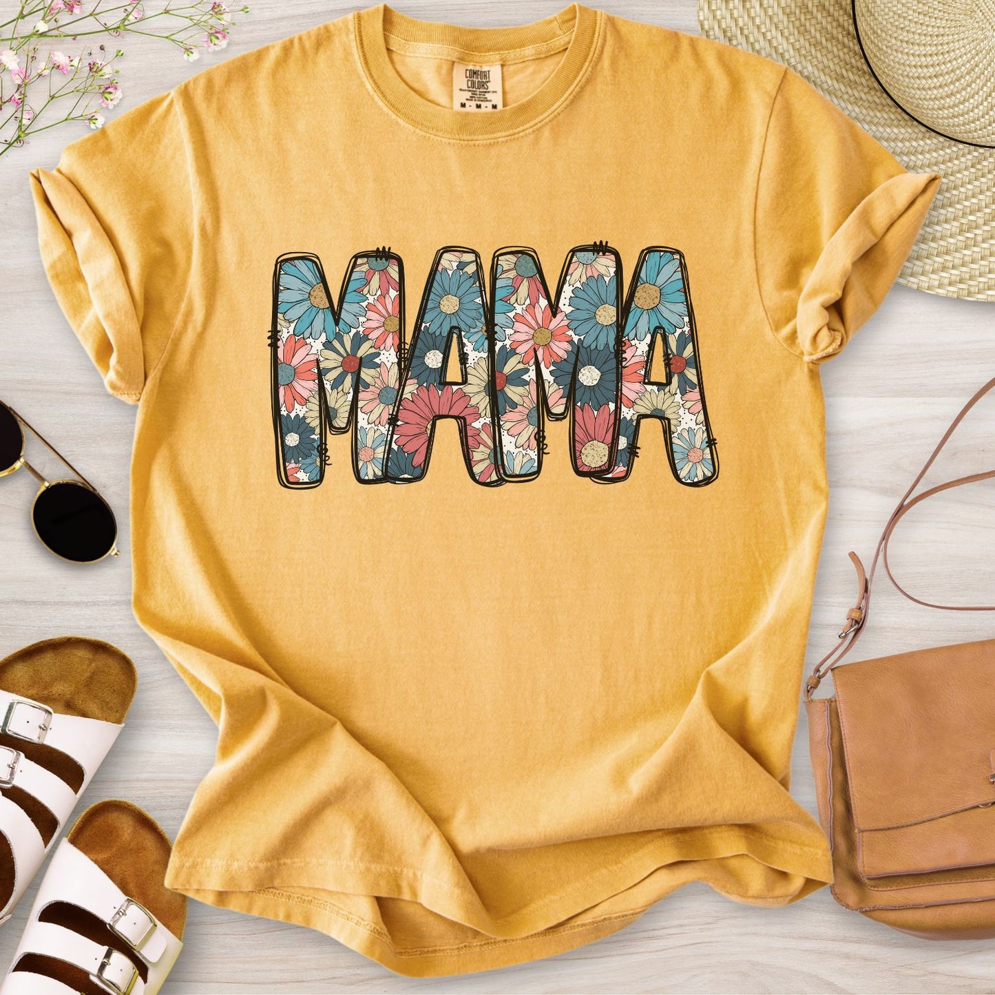Mama Floral Daisy T-Shirt