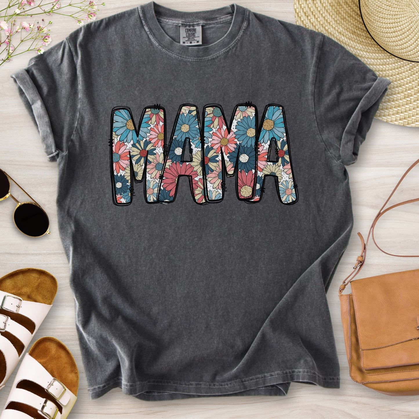 Mama Floral Daisy T-Shirt
