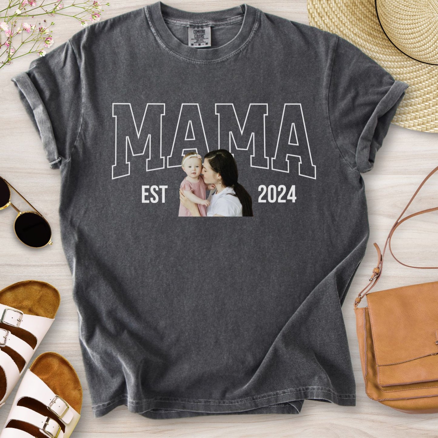 Personalized MAMA Portrait T-Shirt