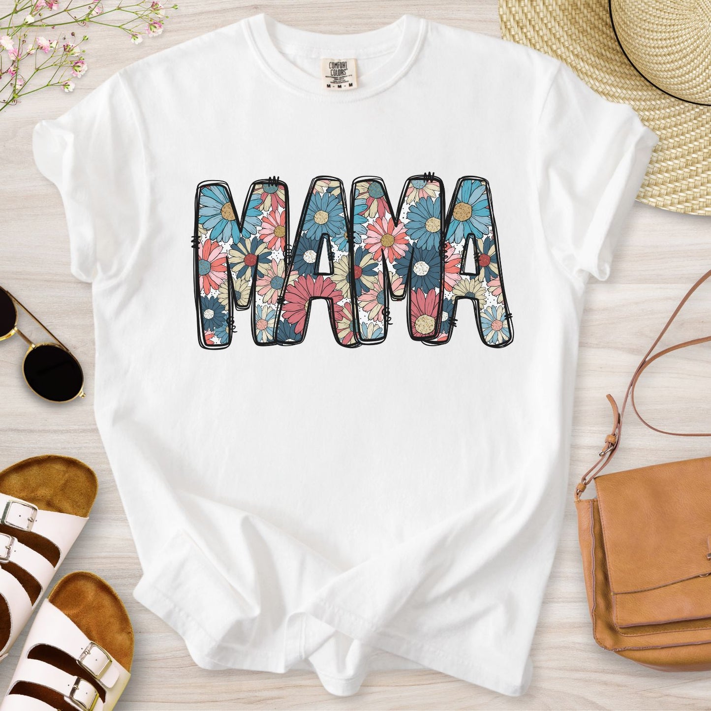 Mama Floral Daisy T-Shirt