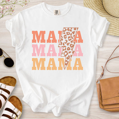 Mama Stacked Lightning T-Shirt